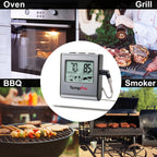 TempPro TempTrack Large LCD Digital Meat Thermometer for Cooking