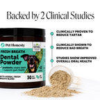 Pet Honesty Vet Approved Dog Teeth Cleaning Powder, 30 Servings