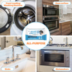 6 Pack 60 Pcs Home Appliance Surface Cleaner Wipes Heavy Duty Wipes for Cleaning Front Loading Washing Machine, Dryer Stainless Steel Refrigerator, Glass Cooktop, Microwave, Dishwasher, Counter