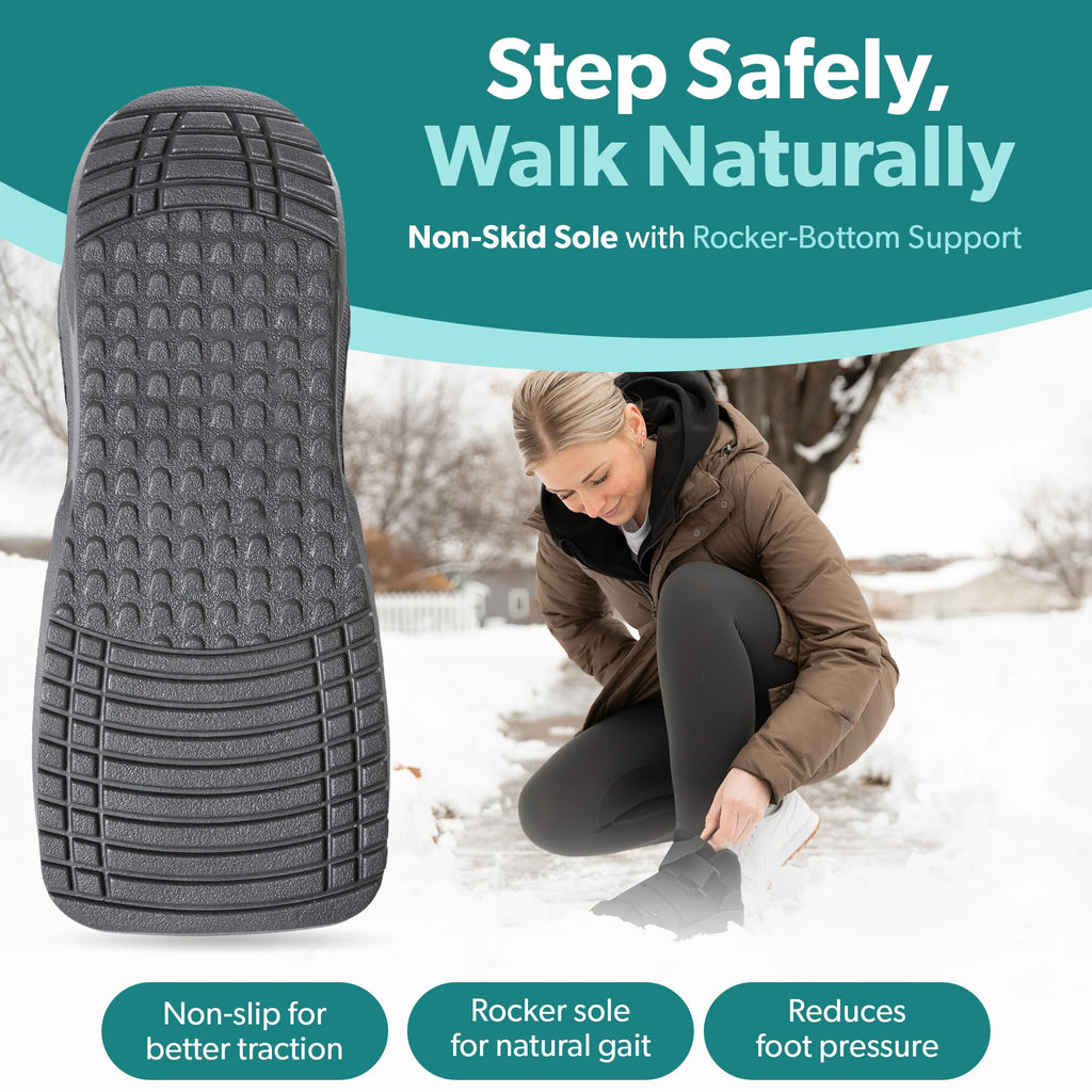 BraceAbility Closed Toe Medical Walking Shoe - Kid’s Lightweight Broken Toe Cast Boot, Fractured Foot Brace for Metatarsal Stress Fracture, Post-op Bunion, Surgery Recovery for Boys and Girls (XS)