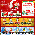 Advent Calendar 2026 Magnetic Wooden Animal Train for Kids,24 Day Christmas Advent Calendar Surprise Train,Montessori Magnetic Train Toy Christmas Countdown Gift for Toddlers,Boys and Girls