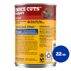 Pedigree Choice Cuts In Gravy Adult Canned Soft Wet Dog Food With Beef, 22 oz. Cans (12 Count, Pack of 1)