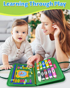 Board Toys for Toddler Boy & Girl Birthday Gifts, Busy Book Learning Sensory Toys for Toddlers, Toddler Travel Toy Educational Activities Learn Fine Motor Skills
