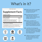 Needed. Cellular Aging Support - Antioxidants Supplement with Alpha Lipoic Acid, Acetyl L-Carnitine & PQQ - Third Party Tested Mitochondrial Supplement - 30 Servings