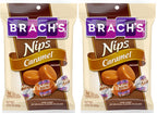 Brach's Nips Caramel Flavored Hard Candy, Individually Wrapped Candies, 3.25 Ounce Bags (Pack of 24)