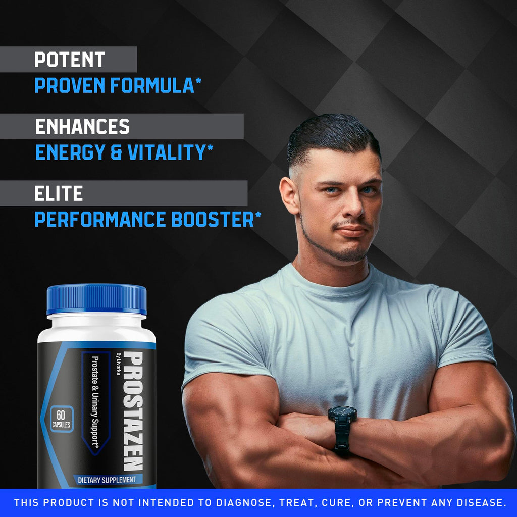 (2 Pack) Prostazen Capsules - Official Prostazen Pills Supplement for Men, All Premium Plus for Men, Advanced Support Natural Formula Prostazen Review, 120 Capsules for 2 Months