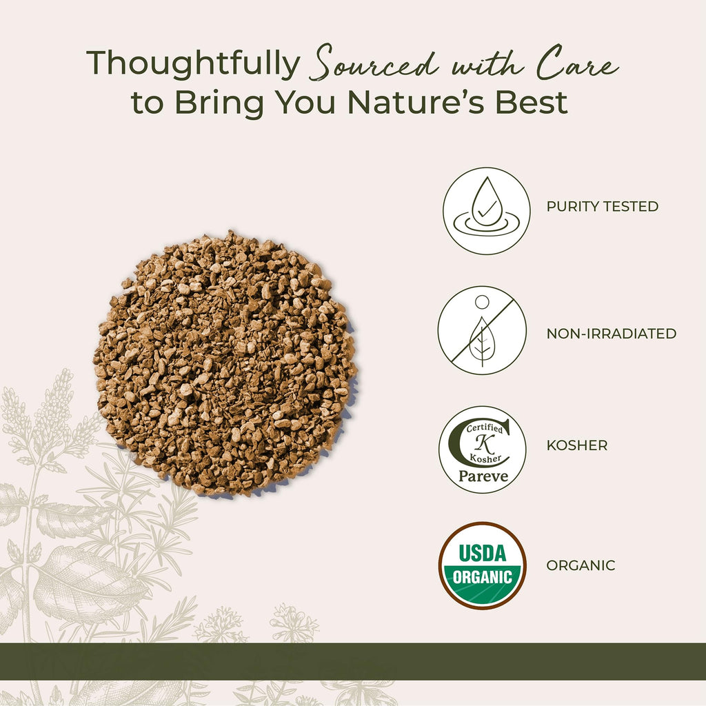Starwest Botanicals Organic Devil's Claw Root - Dried Herb for Tea & Natural Herbal Blends, Pure Devil's Claw Root, Cut & Sifted, Certified Kosher, Non-GMO - 4 oz Pouch