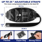Large Ice Pack for Injuries Reusable Gel for Lower Back, Cold Packs Wrap for Shoulder, Knee, Elbow, Hip, Leg, Soft Cold Compress,16 × 9",Black