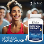 Dr. Berg Magnesium Glycinate 90ct – 4-in-1 Chelated for Muscle, Nerve, Sleep & Stress Support*– w/ D3, B6 & Zinc – 4X Lab-Tested – No Fillers – Formulated in USA, GMP-Certified