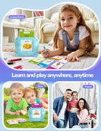 French and English Talking Flash Cards for Toddlers, 224 Sight Words Bilingual Learning Toys for Children, Autism Pocket Speech Therapy Toys, Français Vocabulary Educational Flashcards