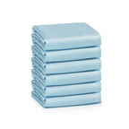 Streak Free Miracle Cleaning Cloths Easy Clean Nanoscale,Fish Scale Microfiber Window Mirror Glass Car Stainless Steel Cleaning,Lint Free Dish cloth Wine Glass Polishing Towel,Reusable,Pack 6,Blue