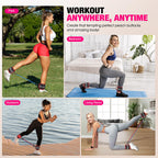 HOXWC Ankle Resistance Bands with Cuffs, Glutes Workout Equipment, Ankle Bands for Working Out, Exercise Bands for Butt Lift Women, Workout Equipment for Kickbacks Hip Gluteus Training Exercises