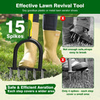 Coopvivi Lawn Aerator Tool - Grass & Soil Aerator for Lawn & Yard Care