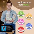 Better Blends Collagen Peptides and Oat Protein Powder- Low FODMAP Certified, Diary-Free, Soy-Free, 100% Gut-Friendly and Non-Bloating, Vanilla, 20 Servings