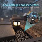 Energeaster 250FT 16 Gauge Low Voltage Landscape Wire 2 Conductors Low-Voltage Wire Hookup LED Lighting Strips Flexible Cable Copper Clad Aluminum(16AWG 250FT)