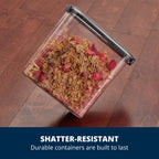 Rubbermaid Brilliance Airtight Cereal Food Storage Container, Shatterproof, BPA-Free and Dishwasher-Safe, 32oz Capacity