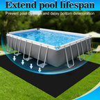 ComfyKit 11x7.5ft Rectangular Pool Liner Pad for Above Ground Swimming Pools,Thickened Under Pool Mat Padding,Pools Bottom Liner Protector to Prevent Punctures & Extend Liner Life