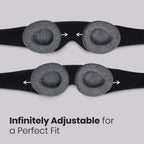 Manta Original Sleep Mask - Maximum Blackout Sleep Mask for Deep Sleep, Adjustable with Detachable Eye Cups, Zero Eye Pressure for Back & Belly Sleepers, Ideal for Travel, Shift Work & Daytime Sleep