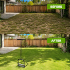 Heavy Duty 35" Manual Aerator Lawn Tool with T-Handle & 14 Spikes