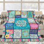 Akoigun Sister Gifts Blanket for Birthday, Mother's Day, Christmas - Big Sister Gift Ideas from Sisters Throw Blanket 60"X50"