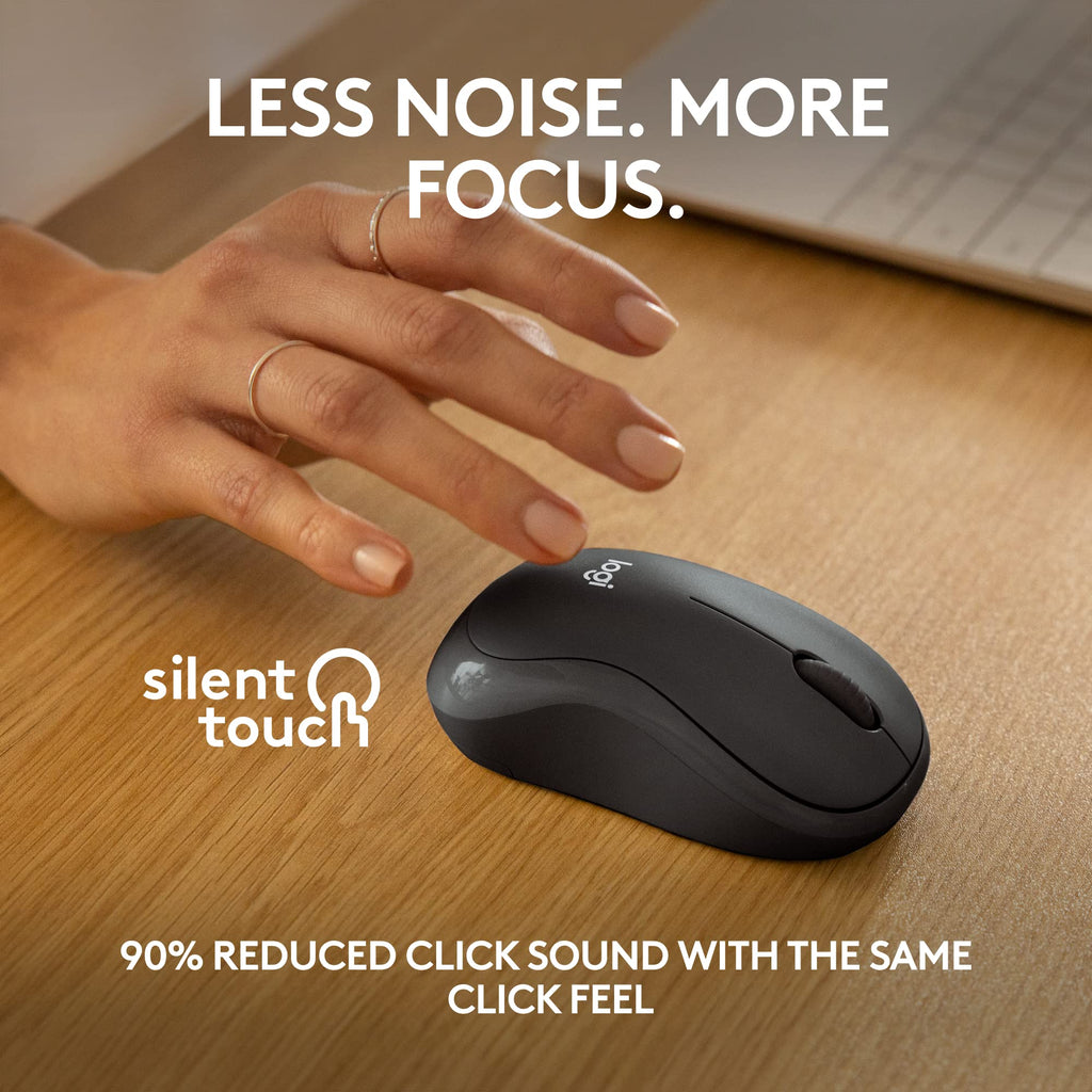Logitech M240 Compact Silent Bluetooth Wireless Mouse - Graphite