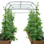 BAXAM Wide Arch Trellis 7FT Extra Tall Garden Trellis Arch – Sturdy Plastic Coated Steel Metal Arch for Garden Climbing Plants & Vegetables, Weather-Resistant Outdoor Cucumber Trellis Arch