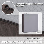 HAVARGO Recliner Cushions for Elderly, 20x20x5 Inch Thick Chair Cushion Patent Design Soft Tufted Dual Layer Booster Seat Cushions for Seniors Recliner Risers Taupe 1P