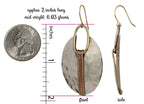 SPUNKYsoul Boho Mixed Metal Dangle Earrings, Artisan-Inspired Style Jewelry
