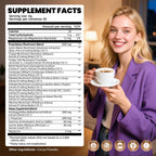 B BEWORTHS Mushroom Hot Cocoa, 10 - Blend Mushroom Extract Complex with Sleep Support Formula, Ashwagandha, L-Theanine, Lemon Balm, GABA, Melatonin, Support Fall Asleep and Stay Asleep, 30 Servings