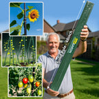 Garden Stakes 48 inch 20 Pack 0.27" Dia Solid Glassfiber Plant Support Rod Tomato Trellis Stakes (Black)