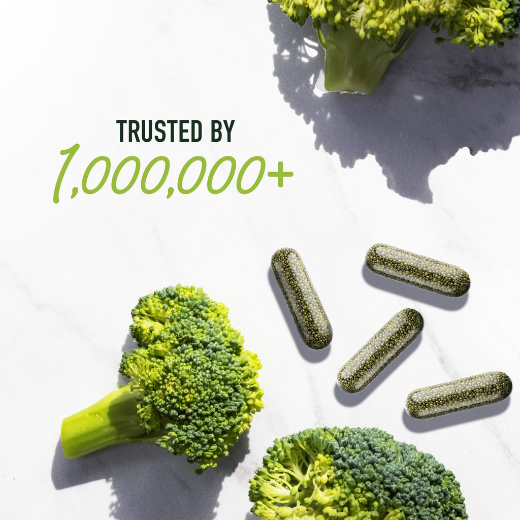 50MG Sulforaphane Supplement from Broccoli Sprouts | NRF2 Activation, Cellular Health & Immune Support | Glucoraphanin, Myrosinase & Antioxidants | Third-Party Tested | 60 Broccoli Seed Microbeadlets