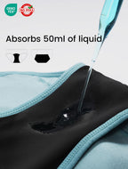 TIICHOO Period Underwear for Women Heavy Flow Soft Menstrual Panties Teens Ladies Leakproof Incontinence 5 Pack (1 Black/1 Light Grey/1 Burgundy/1 Rose Gold/1 Turquoise Green, X-Large)