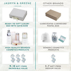 Jasmyn & Greene Luxury Spa Gift Basket for Women - 10 Relaxing Spa Birthday Gifts for Women with Lavender. Bridal Shower Gifts for Woman with Self Care Kit. Get Well Soon Package for Mother Sister.