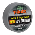 T-REX Tape Heavy Duty Duct Tape with UV Resistant & Waterproof Backing for Ferociously Strong Repairs, 1.88" x 30 yd, Gunmetal Gray, 1 Roll
