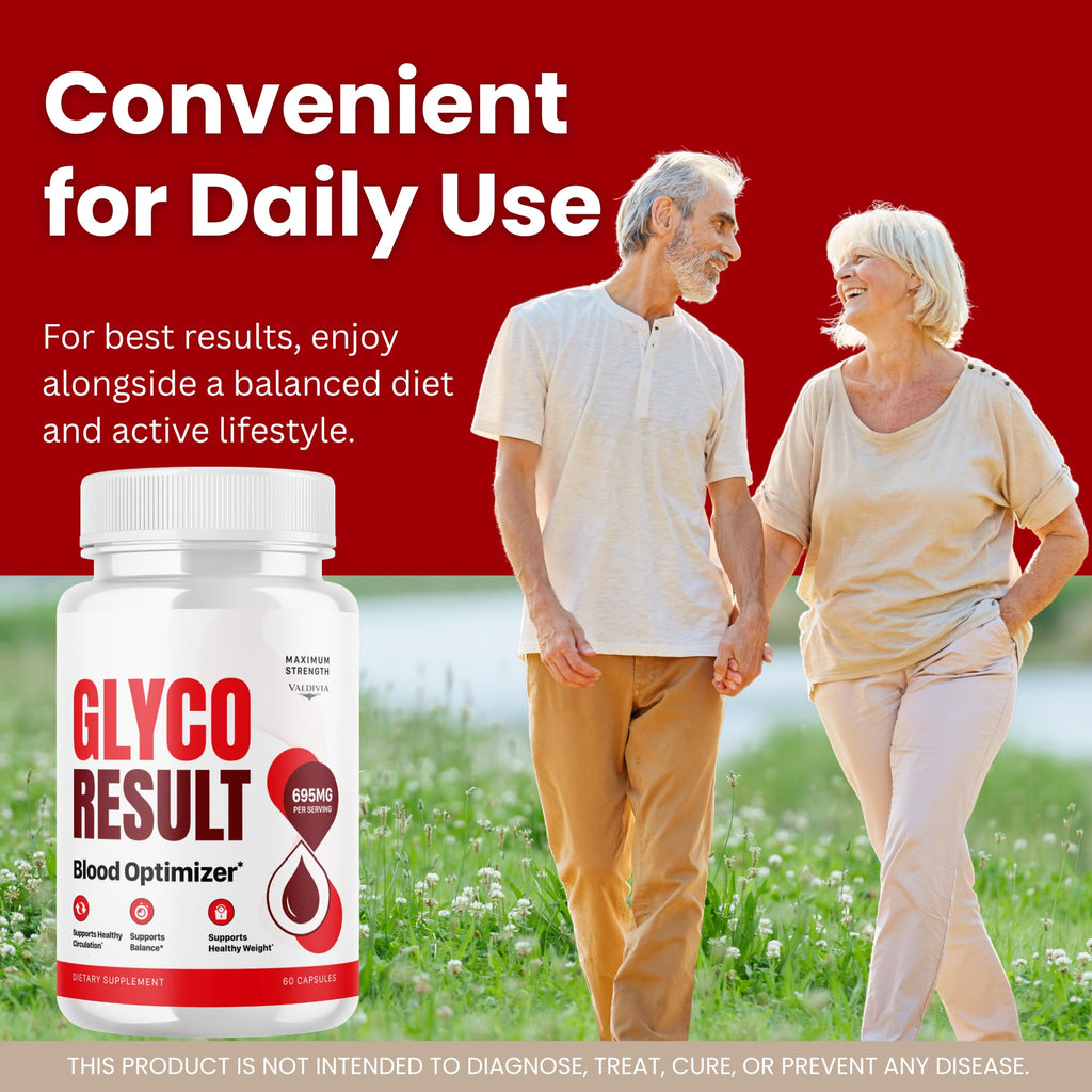 Valdivia (3 Pack) GlycoResult Capsules - Official Glyco Result Supplement, Premium Formula, Natural Vitamins for Health & Wellness - 180 Capsules for 3 Months