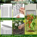 SPECILITE 10 Pack Plant Protector from Animals, 14"x16" Pre-Bent Wire Mesh