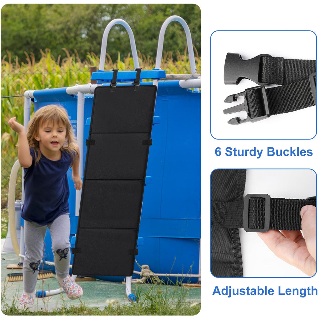 Adnee 600D Oxford Cloth Pool Ladder Protector Cover, 47.5''x16''Pool Step Guards,Swimming Pool Child Saver to Prevent Kids from Climbing,Falling,Drowning﻿ and Bunk Bed Ladders Protection ﻿