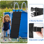 Adnee 600D Oxford Cloth Pool Ladder Protector Cover, 47.5''x16''Pool Step Guards,Swimming Pool Child Saver to Prevent Kids from Climbing,Falling,Drowning﻿ and Bunk Bed Ladders Protection ﻿