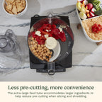 Cuisinart Food Processor, 14-Cup Vegetable Food Chopper for Mincing, Dicing, Shredding, Puree & Kneading Dough, 720-Watt Motor, Stainless Steel, DFP-14BCNY