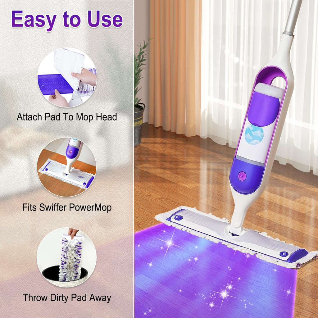 30 Pack Disposable Power Mop Pads for Swiffer Power Mop Pads,Compatible with Swiffer Power Mop Refills,Thickened Multi-Surface Replacement for Swiffer Wet Pads Refill on All Finished Floors