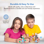 OLD NOBBY Organic Chemistry 239 Piece Model Kit - Molecular Model Kit with Atoms, Bonds, Instructional Guide, Bond Removal Tool, and Bonus Molecular Stencil