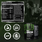 Animal Daily Greens Pill Packs - Kale, Wheat Grass, Alfalfa & More - Convenient Prebiotic and Probiotic Superfood Blend for Superior Digestion, Gut Health, and Immunity For Men & Women - 30 Day Supply