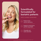 Bariatric Advantage Calcium Citrate Chewy Bites 500 mg - Highly Absorbable & Digestible - Vitamin D3 - Easily Chewable Calcium Supplement - Chocolate Flavor - 90 Count