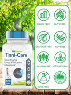 tnvitamins Tinni-Care Lemon Bioflavonoid Supplement an Ear Ringing Relief Formula that May Help with Ringing Over Time | 120 Caplets - Vitamins C, B1, B2, B6 & B12