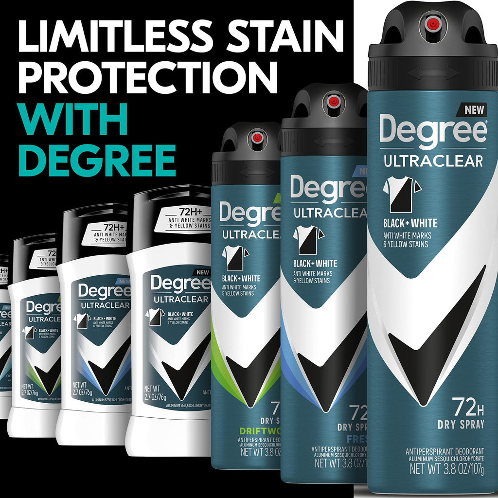 Degree Men UltraClear Antiperspirant Deodorant, 4 Count, 2.7 oz