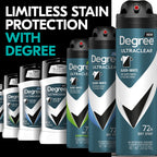 Degree Men UltraClear Antiperspirant Deodorant, 4 Count, 2.7 oz
