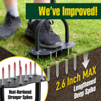 Jardineer Lawn Aerator Tool, Updated 36" Spike Aerator Lawn Tool with Longer Spikes, Pre-Assembled Manual Grass Aerator for Lawn Aeration, Soil Aerating