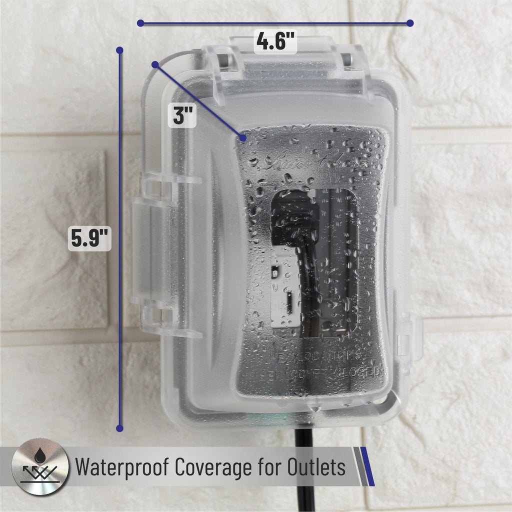 Bates Choice Weatherproof Electrical Outlet Cover, 2 Pack, 1-Gang, Outdoor Outlet Cover, Weatherproof, Outlet Cover Box