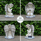 Solar Angel Garden Statues Outdoor,Garden Angel,Praying Angels Figurines