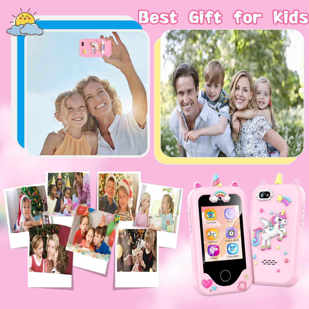 WEOLULI Kids Smart Phone Toy for Toddler Girls Boys Ages 3-10